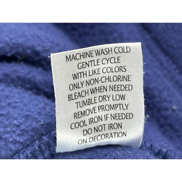 Jason Maxwell Women's Jacket Top Blue Embroidered Long Sleeve Zip Sherpa Coat XL - Picture 5 of 6